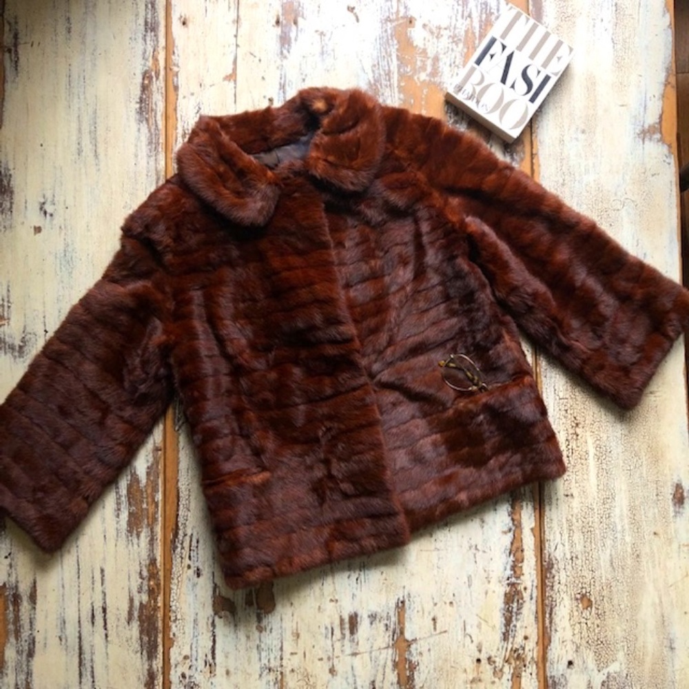 VINTAGE Fox Real Fur Coat in Excellent Condition Size S/M